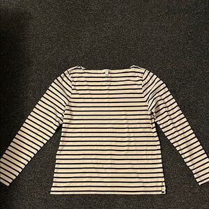 J. Crew Navy and White Striped Long Sleeve Tee